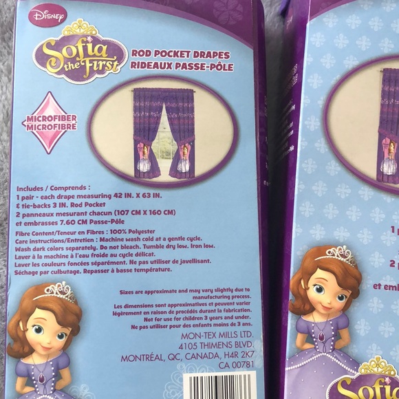 Sofia the First kids curtains - Picture 3 of 3